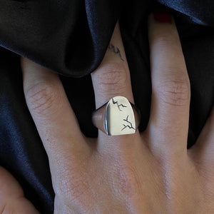 Tombstone Signet Ring.
