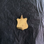 Vintage 9ct Gold Shield Pendant