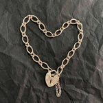 Vintage Heart Padlock Bracelet 1