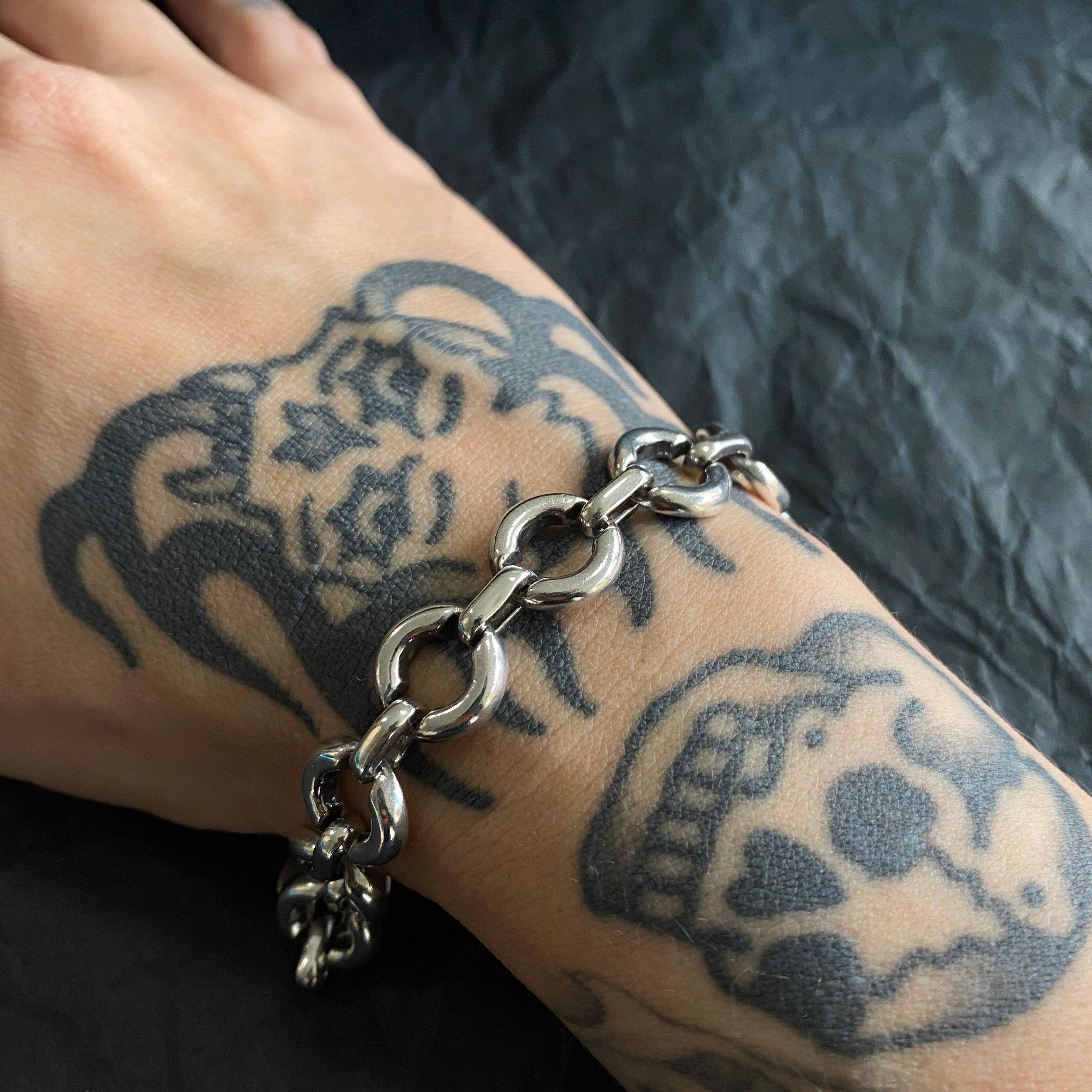 Vintage Round Link Chain Bracelet