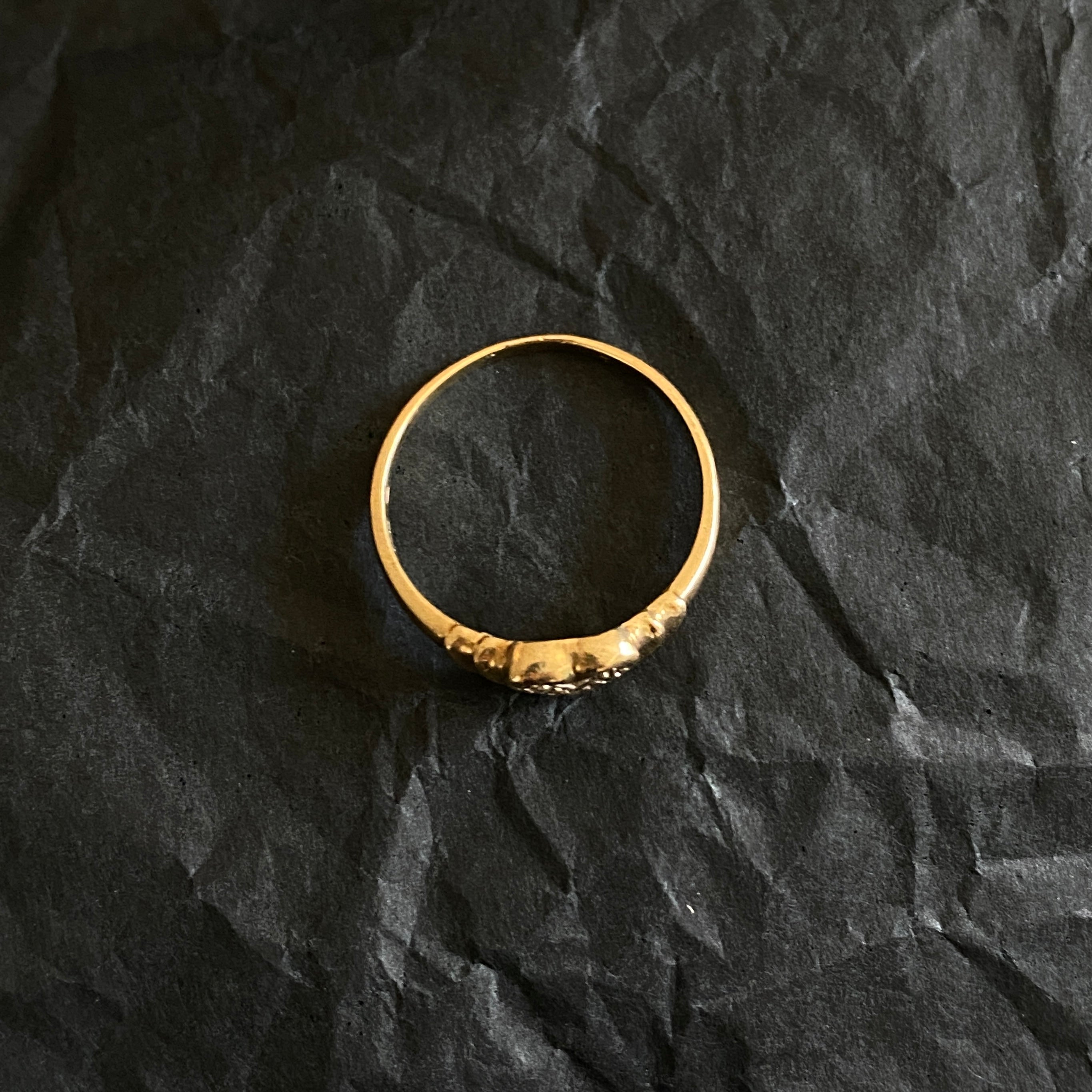 Vintage 9ct Gold Fancy Heart Ring