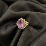 Vintage Teardop Amethyst Ring