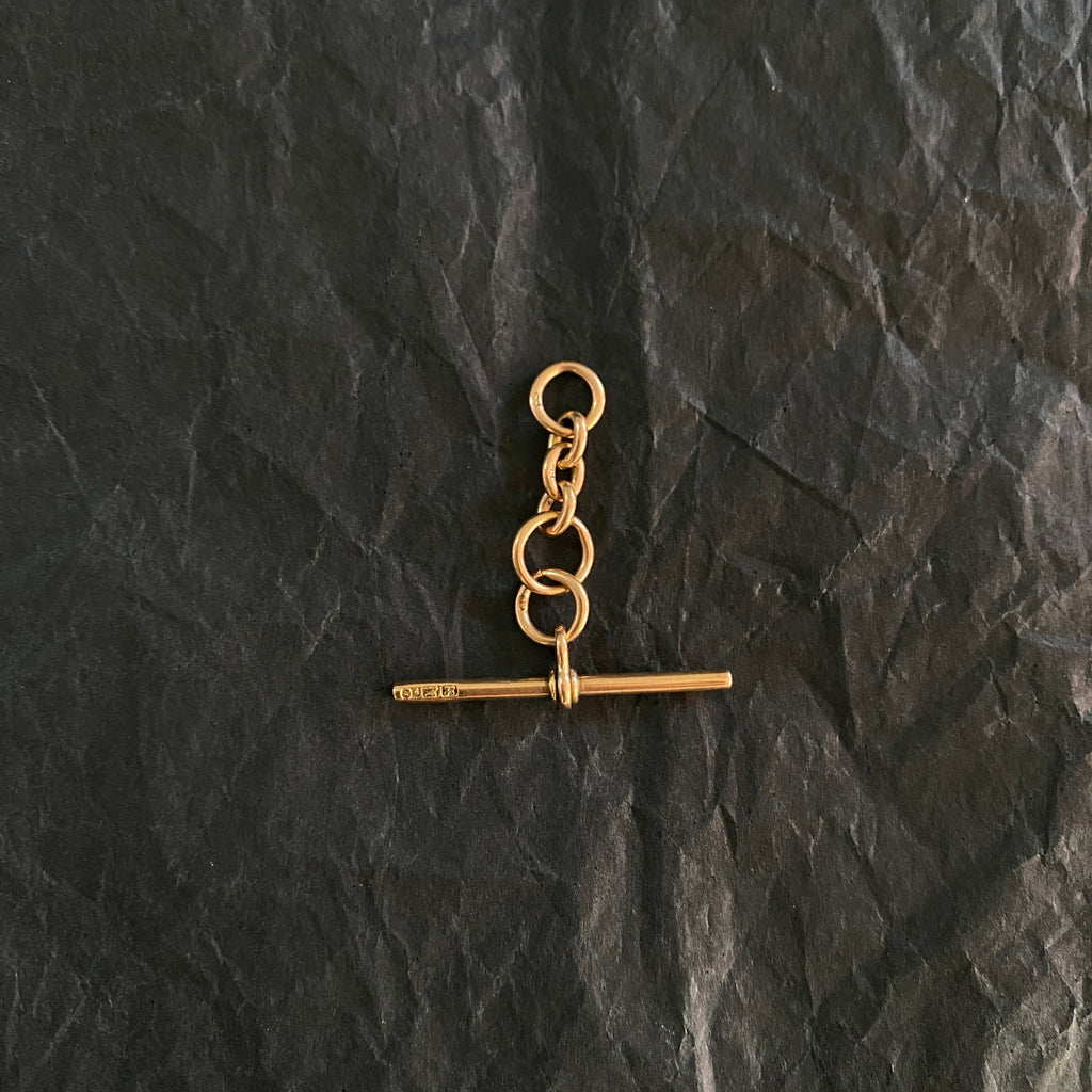 Antique Rose Gold FOB (Toggle) Pendant