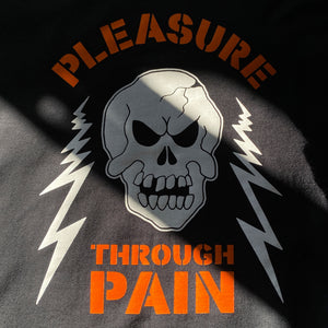 'Pleasure Through Pain' Skull Shirt