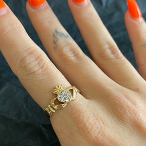 Vintage 9ct Gold Claddagh Ring