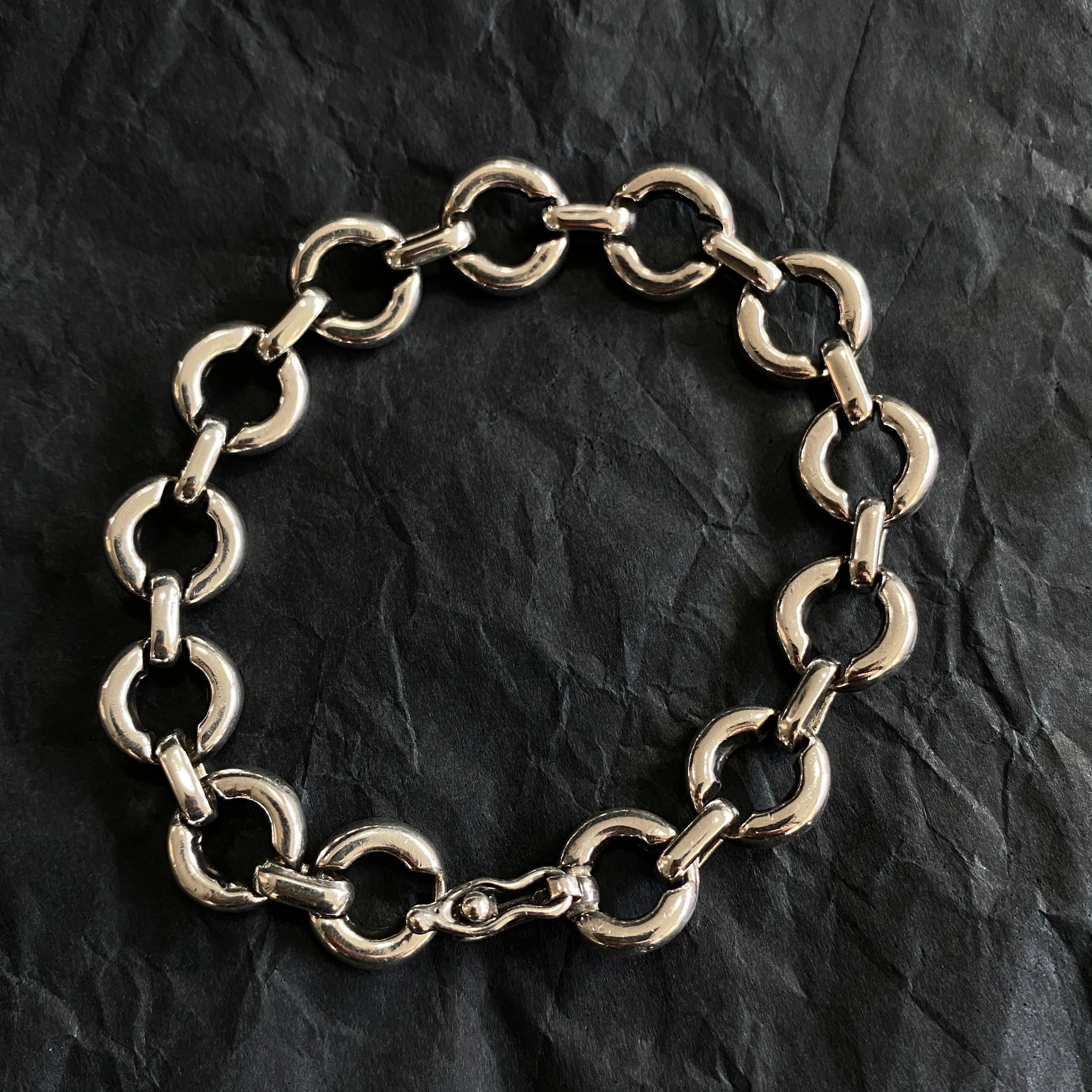 Vintage Round Link Chain Bracelet