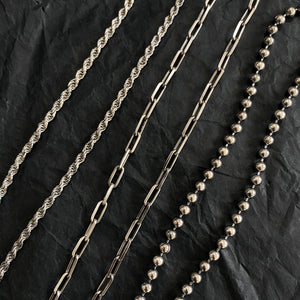 Oxidised Chunky Staple Chain