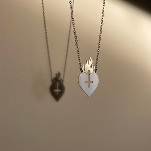 Heart On Fire Necklace.