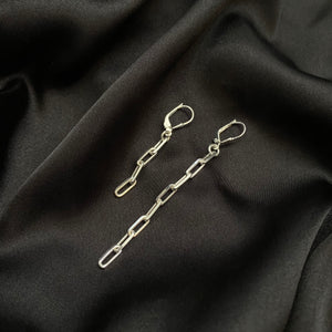 Asymmetrical Chain Earrings.