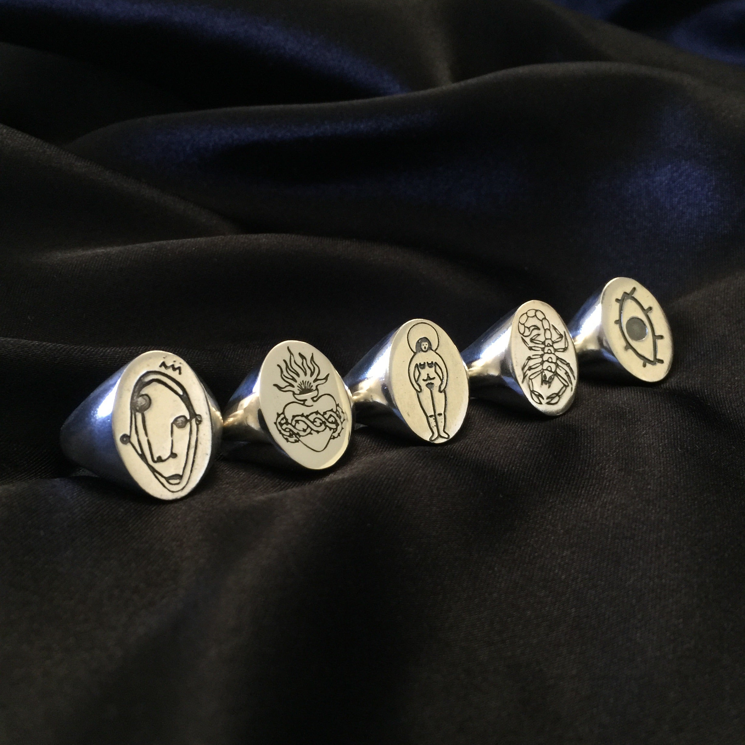 Sister Silver Signet Ring.