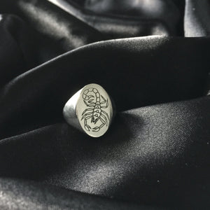 Sister Silver Signet Ring.